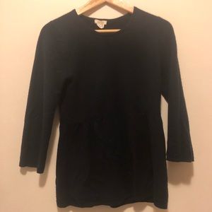 J. Crew Gustoso navy Cashmere 3/4 sweater
